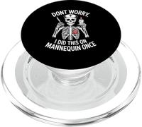 Divertido maniquí de Enfermera Esqueleto Diciendo no te Preocupes PopSockets PopGrip para MagSafe