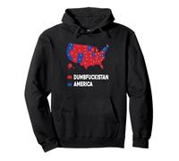 Divertido Mapa Electoral de Dumbfuckistán 2024 América Dumbfuckistán Sudadera con Capucha