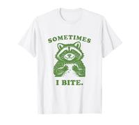 Divertido Mapache a Veces muerdo Humor Nostalgia 90s Vintage Camiseta