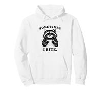 Divertido Mapache a Veces muerdo Humor Nostalgia 90s Vintage Sudadera con Capucha