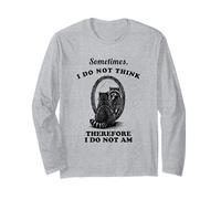 Divertido Mapache a Veces no Creo Que Sea Humor gráfico Vintage Manga Larga