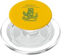 Divertido Mapache a Veces pienso y Luego olvido gráfico Vintage PopSockets PopGrip para MagSafe