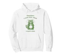 Divertido Mapache a Veces Puedo Sentir Que no Puedo sentirme Vintage Sudadera con Capucha