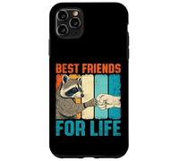 Divertido Mapache Best Friends For Life Fist Bump Carcasa para iPhone 11 Pro MAX