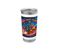 Divertido mapache del 4 de julio I Just Want To Bang Fireworks Vaso térmico de acero inoxidable de doble pared