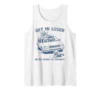 Divertido Mapache Entrar en Perdedor Vamos a Terapia sarcástica Camiseta sin Mangas