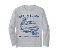 Divertido Mapache Entrar en Perdedor Vamos a Terapia sarcástica Manga Larga