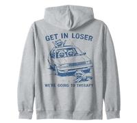 Divertido Mapache Entrar en Perdedor Vamos a Terapia sarcástica Sudadera con Capucha