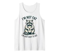 Divertido Mapache fácil de Ver Lindo Amante de los Animales Camiseta sin Mangas