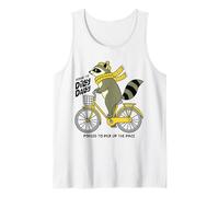 Divertido mapache nacido de Dilly Dally obligado a acelerar el ritmo Camiseta sin Mangas