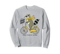 Divertido mapache nacido de Dilly Dally obligado a acelerar el ritmo Sudadera