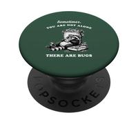 Divertido Mapache, no estás Solo, Hay bichos Vintage PopSockets PopGrip Adhesivo