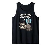 Divertido Mapache Que Nunca Dejes de soñar, Amante de los Animales, niños y niñas Camiseta sin Mangas