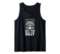 Divertido Mapache se volvió Demasiado Tonto y humorístico Dicho de prisión Camiseta sin Mangas