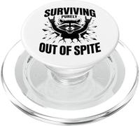 Divertido mapache sobreviviendo por actitud sarcástica a pesar PopSockets PopGrip para MagSafe
