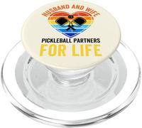 Divertido Marido Esposa Paddle Pickleball Jugador,Socio de por Vida PopSockets PopGrip para MagSafe