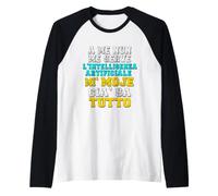 Divertido Marido Mi Mujer Ya Lo Sabe Todo Grafico IA Camiseta Manga Raglan