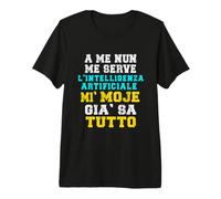 Divertido Marido Mi Mujer Ya Lo Sabe Todo Grafico IA Camiseta Premium