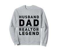 Divertido Marido Papá Agente de Bienes raíces Agente inmobiliario Leyenda Humor Sudadera