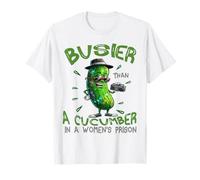 Divertido más Ocupado Que un Pepino en una prisión de Mujeres Camiseta