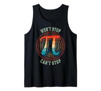 Divertido Matemáticas Broma Juegos de palabras Pi El humor no puede parar no se detendrá Camiseta sin Mangas