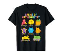 Divertido Matemáticas Gato Geometría Regreso a la Escuela Matemáticas Profesor Camiseta