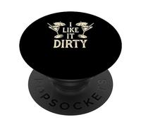 Divertido me Gusta Sucio | Fiesta de Alcohol | Amantes de los cócteles PopSockets PopGrip Adhesivo