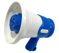 Divertido megáfono con función de grabación y reproducción, artículo de broma para adultos, así como regalo divertido para fiestas, amplificador de altavoz portátil, juguete para niños (azul, talla