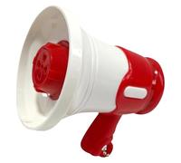Divertido megáfono con función de grabación y reproducción, artículo de broma para adultos, así como regalo divertido para fiestas, amplificador de altavoz portátil, juguete para niños (rojo, talla