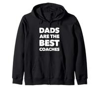 Divertido Mejor Papá Entrenador Deportes Amante Papás Entrenadores Atléticos Sudadera con Capucha