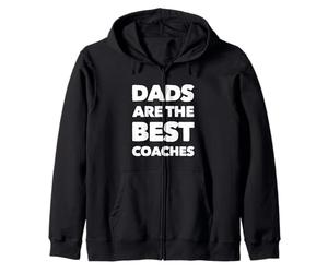 Divertido Mejor Papá Entrenador Deportes Amante Papás Entrenadores Atléticos Sudadera con Capucha