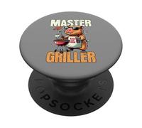Divertido Meme de Barbacoa Capybara Master Griller para Padres Profesionales de Grill PopSockets PopGrip Adhesivo