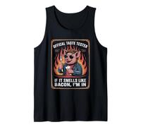 Divertido Meme de Cerdo Barbacoa si huele a Tocino en el Que Estoy Camiseta sin Mangas
