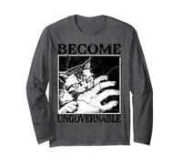 Divertido Meme de Gato Mordiendo la Mano Se Convierte en Manga Larga