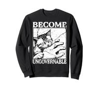 Divertido Meme de Gato Mordiendo la Mano Se Convierte en Sudadera