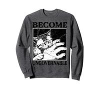 Divertido Meme de Gato Mordiendo la Mano Se Convierte en Sudadera