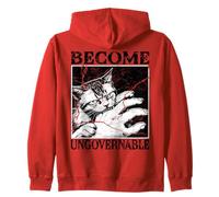 Divertido Meme de Gato Mordiendo la Mano Se Convierte en Sudadera con Capucha