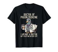 Divertido Meme de pájaro del Doctor en Medicina de Palomas Camiseta