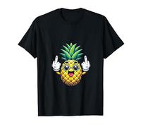 Divertido meme de piña con el dedo corazón Camiseta