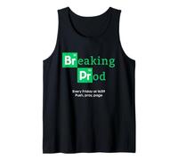 Divertido Meme de un desarrollador de Breaking Prod Every Friday Camiseta sin Mangas
