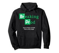 Divertido Meme de un desarrollador de Breaking Prod Every Friday Sudadera con Capucha