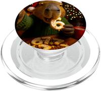 Divertido Meme irónico de Galletas navideñas de 67 Capybara Six Seven PopSockets PopGrip para MagSafe