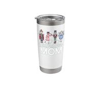 Divertido meme navideño para padres de NUTCRACKER MOM Vaso térmico de acero inoxidable de doble pared