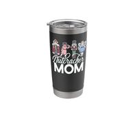 Divertido meme navideño para padres de NUTCRACKER MOM Vaso térmico de acero inoxidable de doble pared