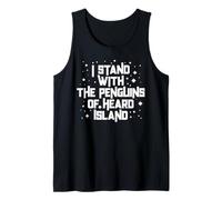 Divertido meme político sobre los pingüinos de la isla Heard Camiseta sin Mangas
