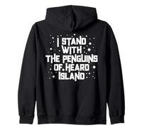 Divertido meme político sobre los pingüinos de la isla Heard Sudadera con Capucha
