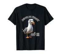 Divertido mensaje con gaviota antes de preguntar nö!!!-Lustiges Camiseta