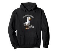 Divertido mensaje con gaviota antes de preguntar nö!!!-Lustiges Sudadera con Capucha