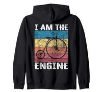 Divertido Mensaje - I Am The Engine para Ciclistas Fan Sudadera con Capucha