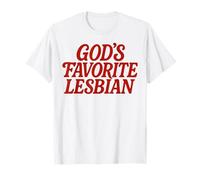 Divertido Mes del Orgullo LGBT Lesbianas Favorito de Dios Camiseta